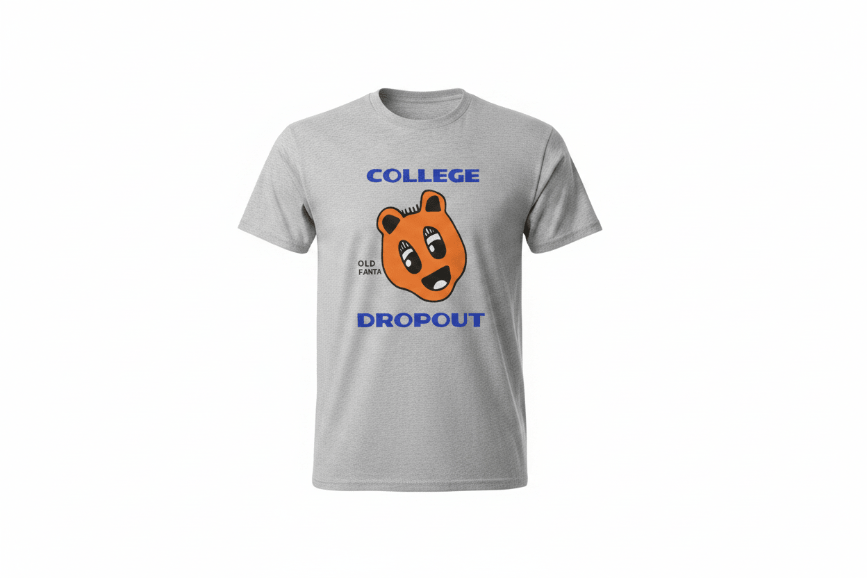 T-shirt streetwear College Dropout ZeykkaStudio Lyon