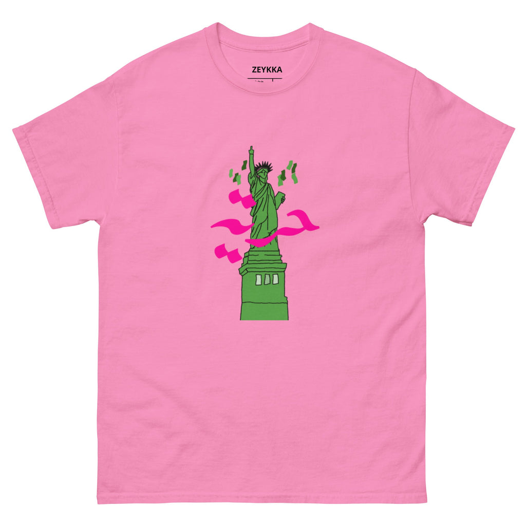 T-shirt streetwear La Liberté détail ZeykkaStudio