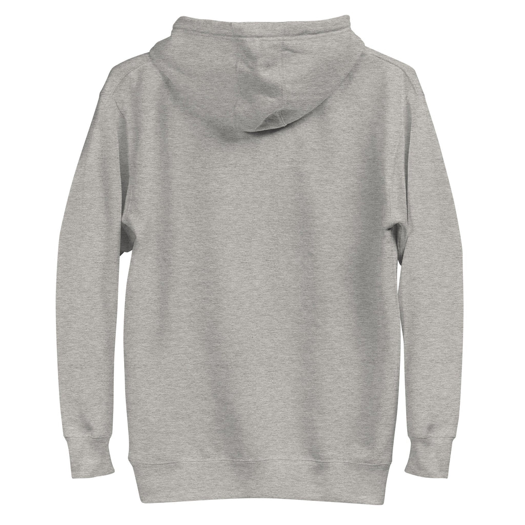 Sweat à capuche gris carbone design Handala Zeykkastudio, vue de dos