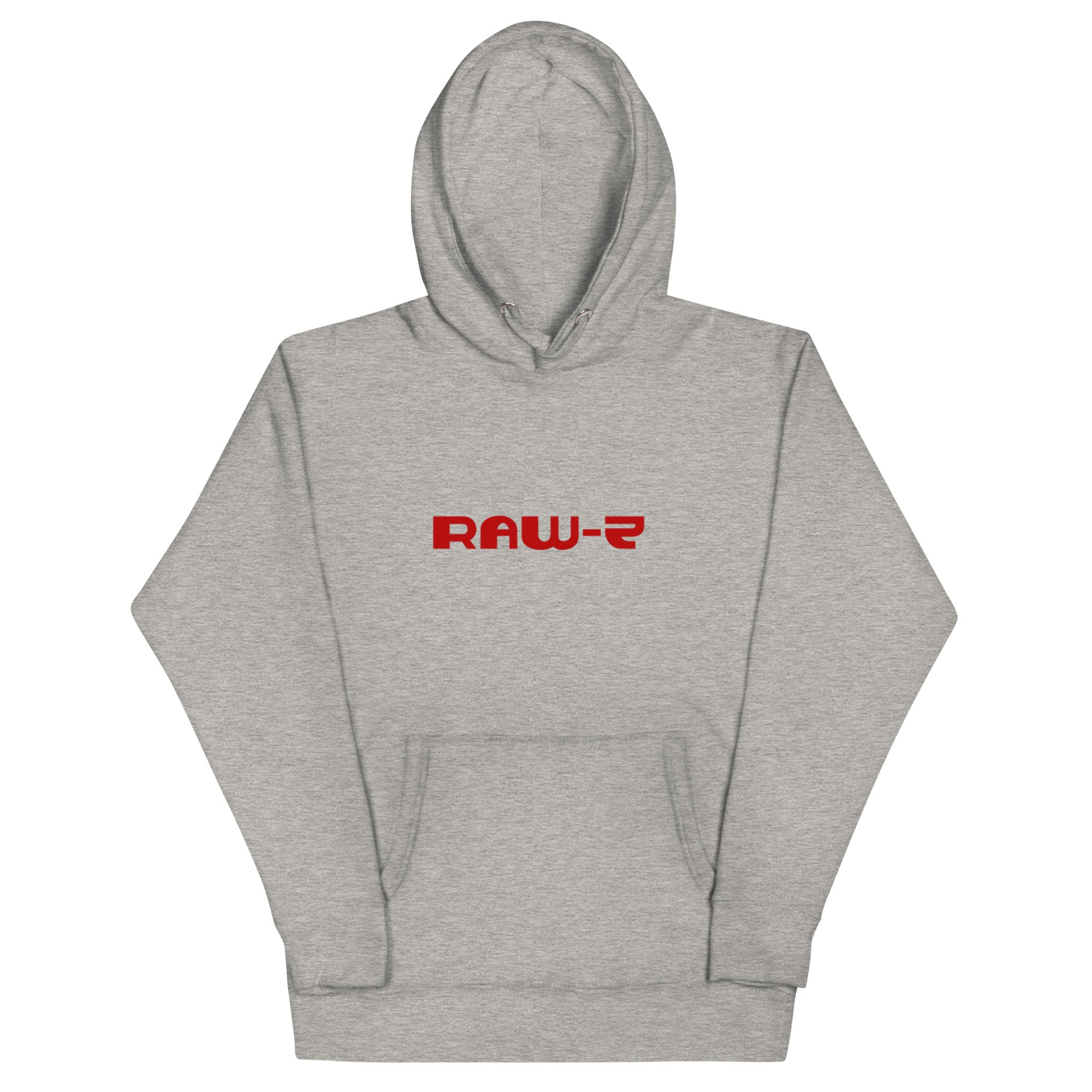 Sweat à capuche gris carbone Haïti 26 Zeykkastudio, vue de face