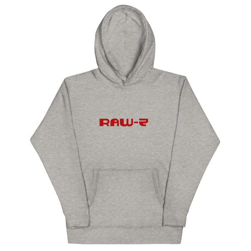 Sweat à capuche gris carbone Haïti 26 Zeykkastudio, vue de face